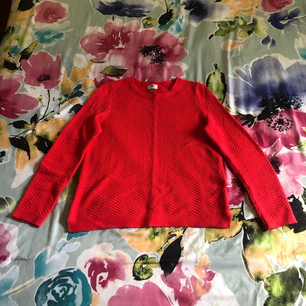 Neon Orange sweater.